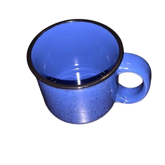 Vintage Marlboro Unlimited Camp Mess Kit Style Spotted Ceramic Large Coffee Mug - Picture 4 of 9